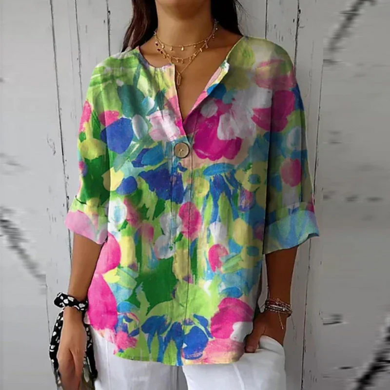 Mavis | Blusa casual con stampa floreale