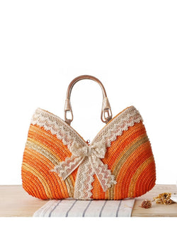 Ellie™ - Borsa tote intrecciata con dettagli fatti a mano