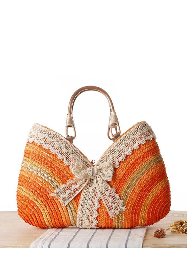 Ellie™ - Woven Tote Bag with Handmade Details
