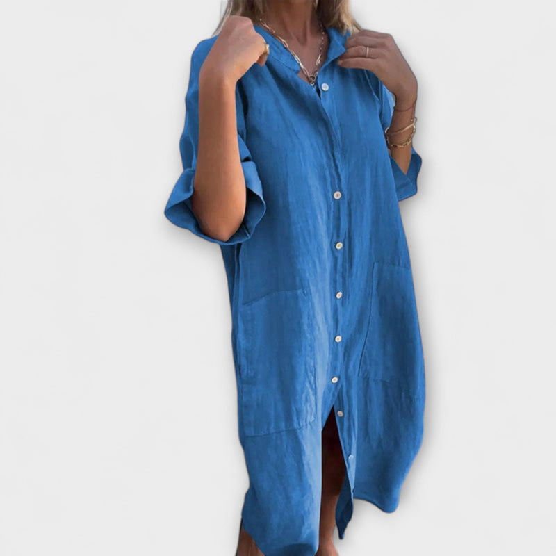 Melanie - Abito midi casual ispirato a Ibiza