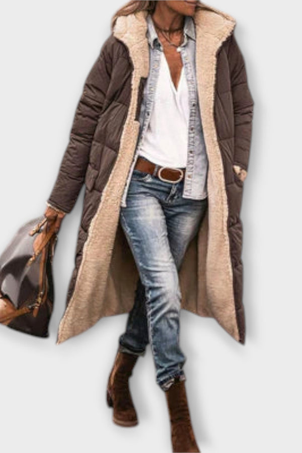 Kora - Cappotto con fodera in pelliccia