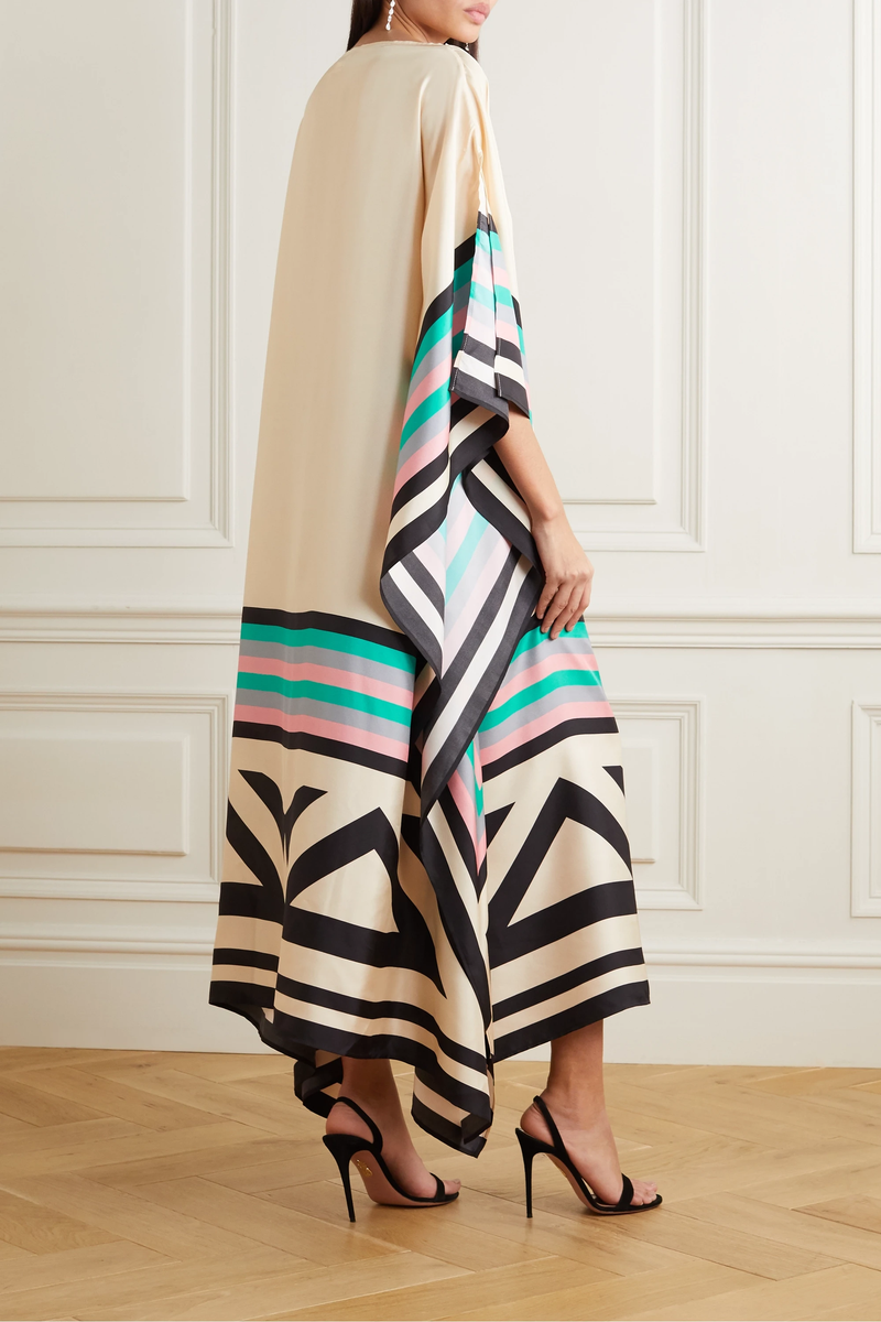 Rilinda | Elegante caftano con stampa geometrica