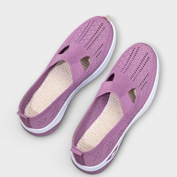 Martha - Comfortable Orthopedic Boots in Purple