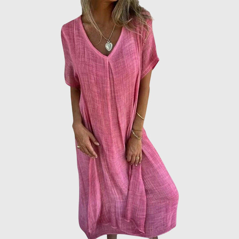 Fiona™ – Elegante abito leggero con scollo a V