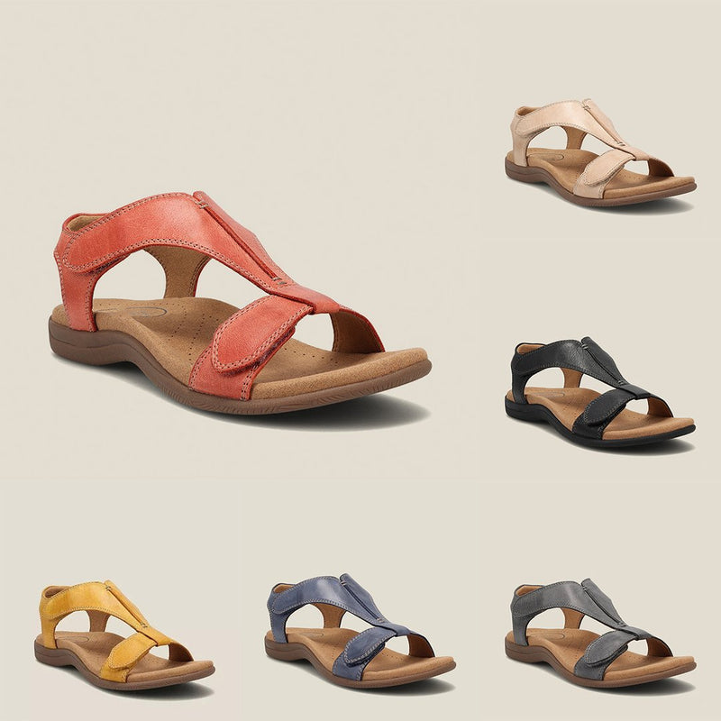 Alina - Sandali ortopedici casual in pelle