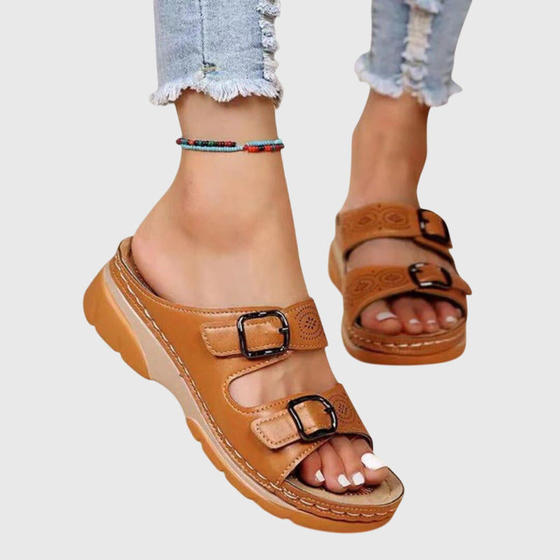 Diora™ | Sandalias ortopédicas de cuero