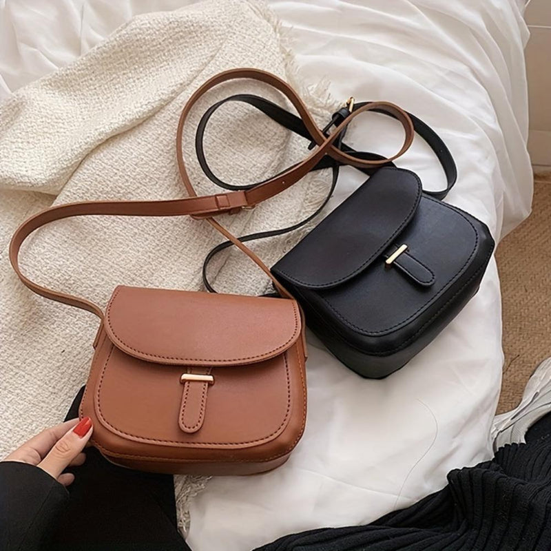 Aria™ Retro Grace | Elegante borsa a tracolla Saddle