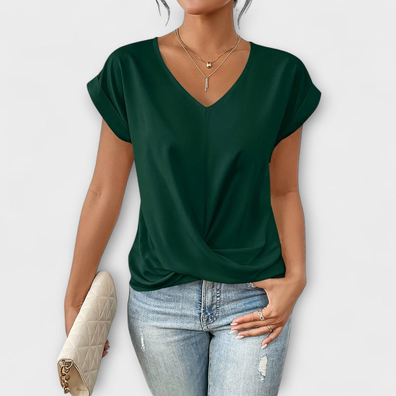 Carlinda | Elegante top con scollo a V