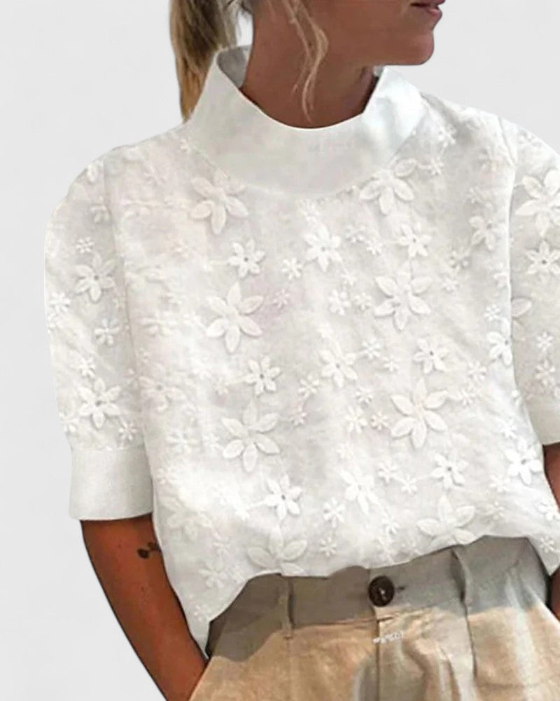 Sonelita™ | Blusa elegante con cuello alto