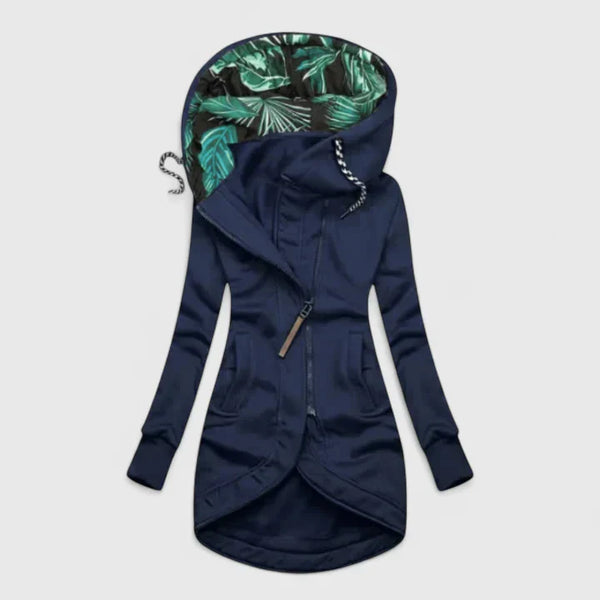 JAENA – ASYMMETRIC TROPICAL HOODIE