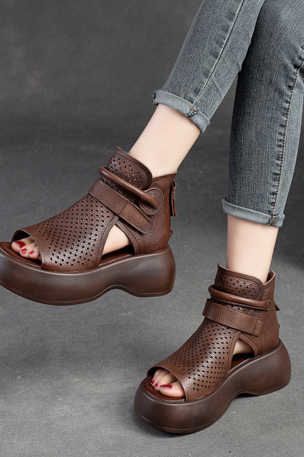 Mira - Classic Leather Orthopedic Sandals