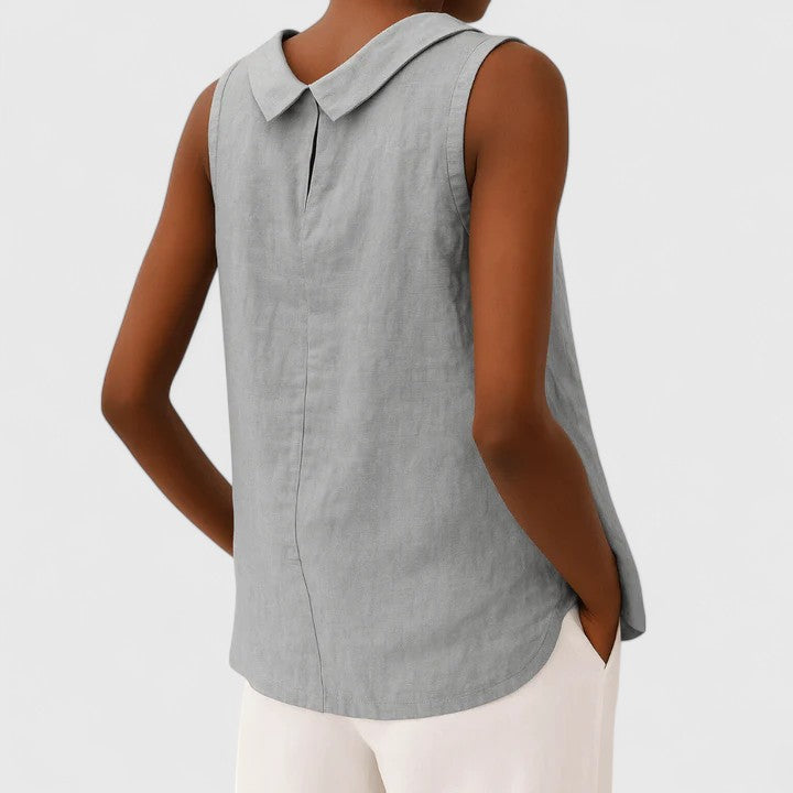 Anastine | Elegante top con collo arrotolato