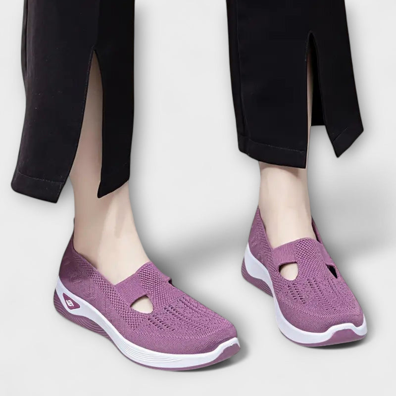 Martha - Comfortable Orthopedic Boots in Purple