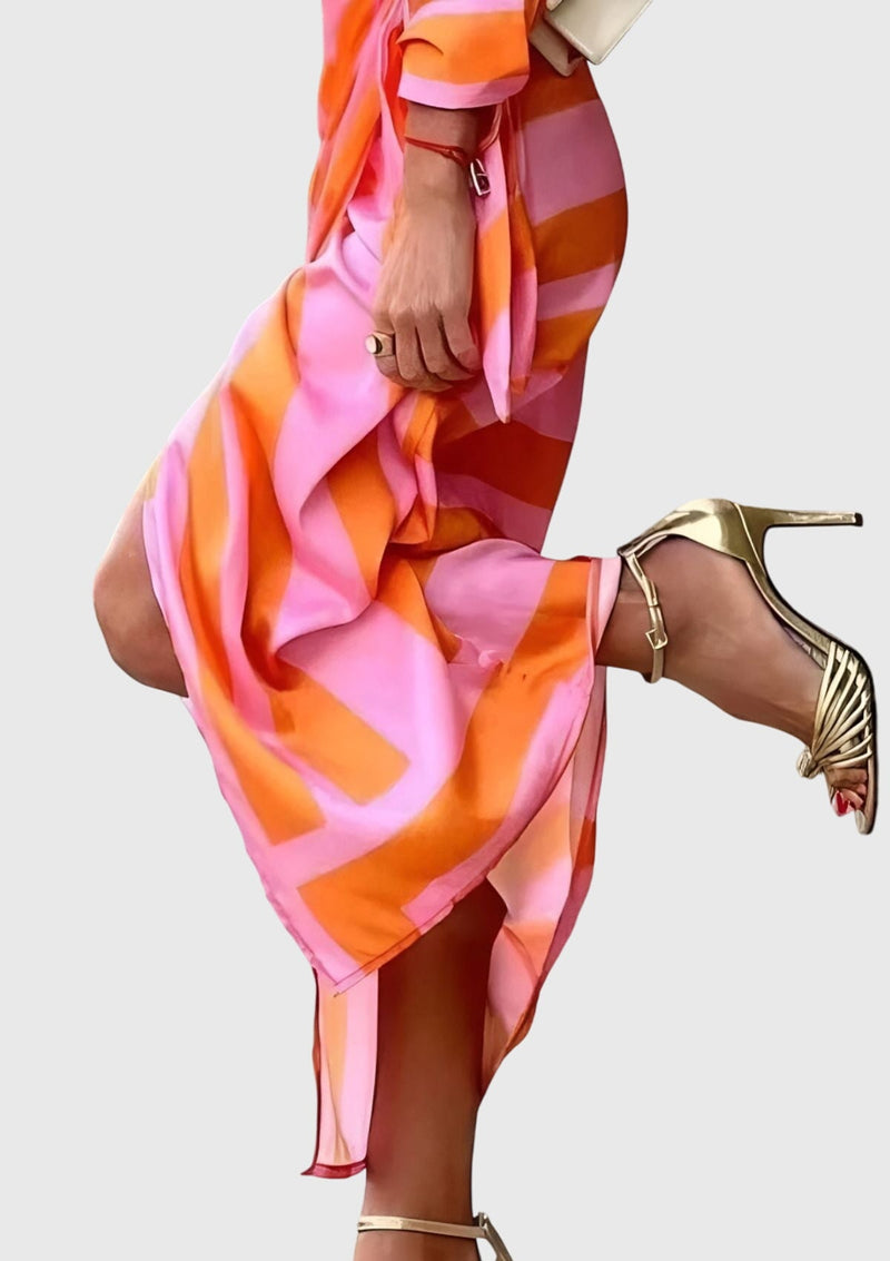 Everly™ | Elegante abito avvolgente con stampa