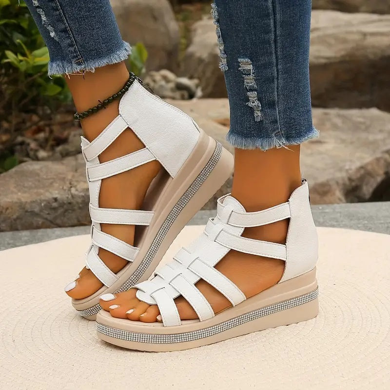 Axelle | Eleganti sandali con zeppa