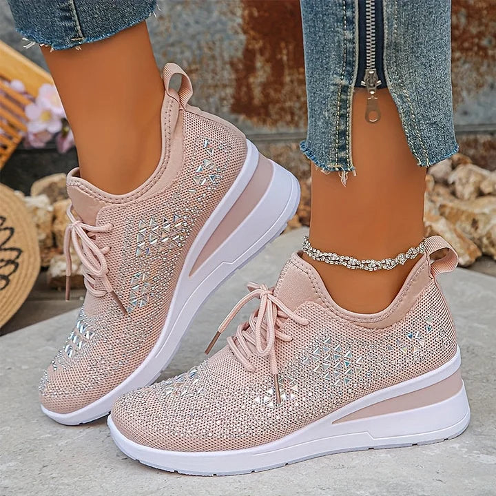 Romee | Sneakers ortopediche con strass scintillanti