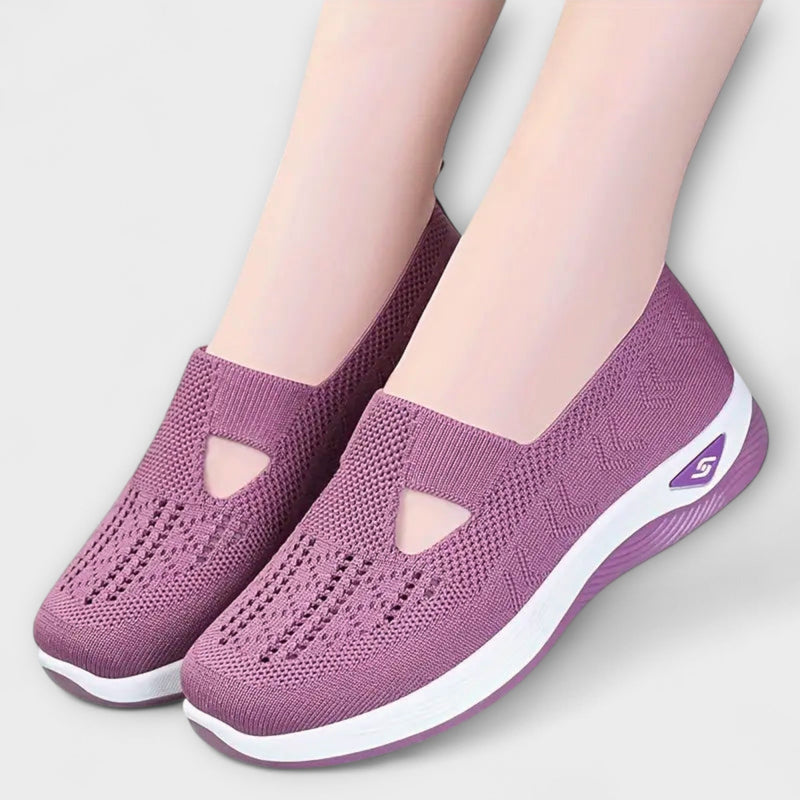Martha - Comfortable Orthopedic Boots in Purple