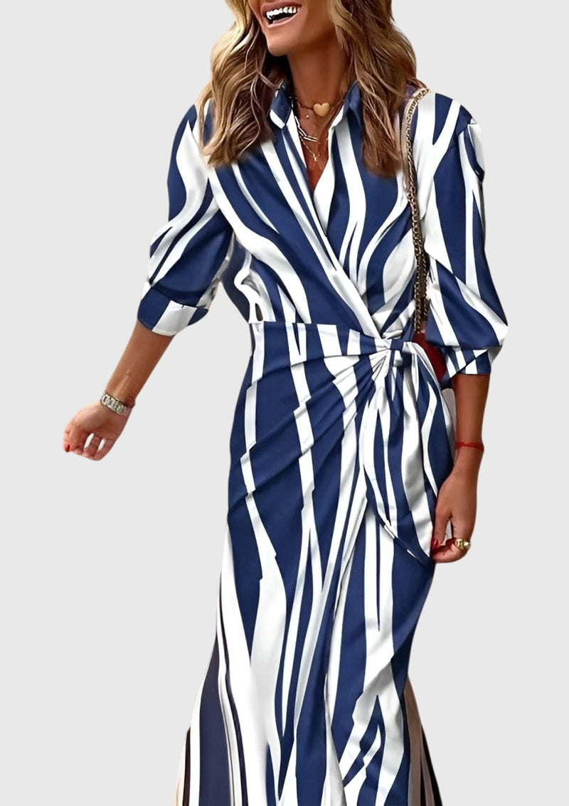Everly™ | Elegante abito avvolgente con stampa