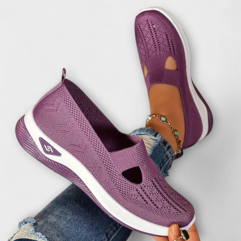 Martha - Comfortable Orthopedic Boots in Purple