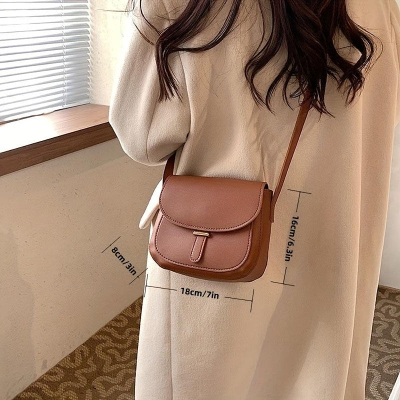 Aria™ Retro Grace | Elegante borsa a tracolla Saddle