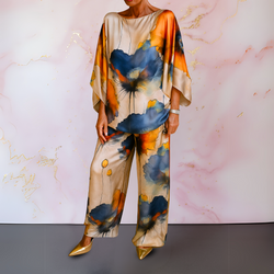 Evangelia | Satin Women's Two-Piece Set
