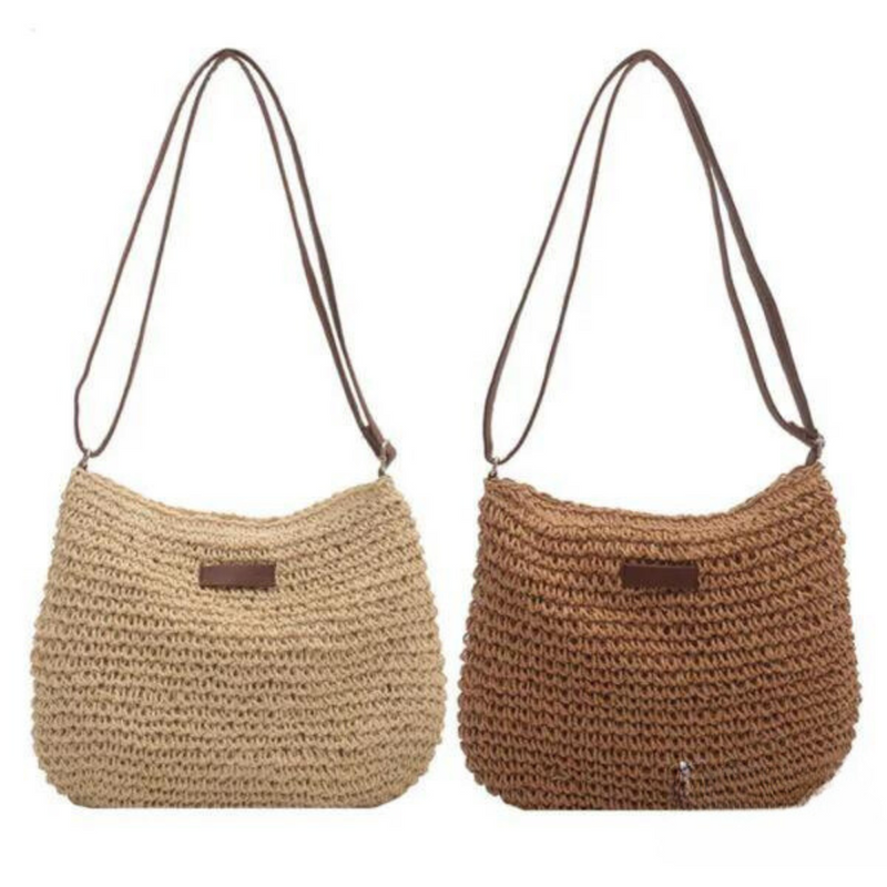 Mary - Borsa a tracolla in paglia retrò