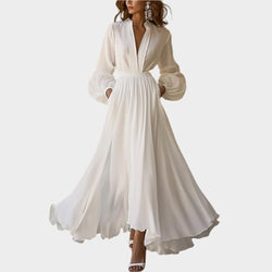 Abito lungo bianco classico