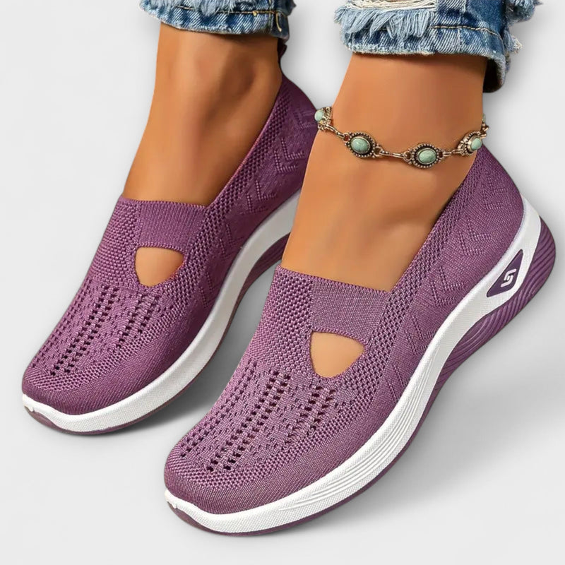 Martha - Comfortable Orthopedic Boots in Purple