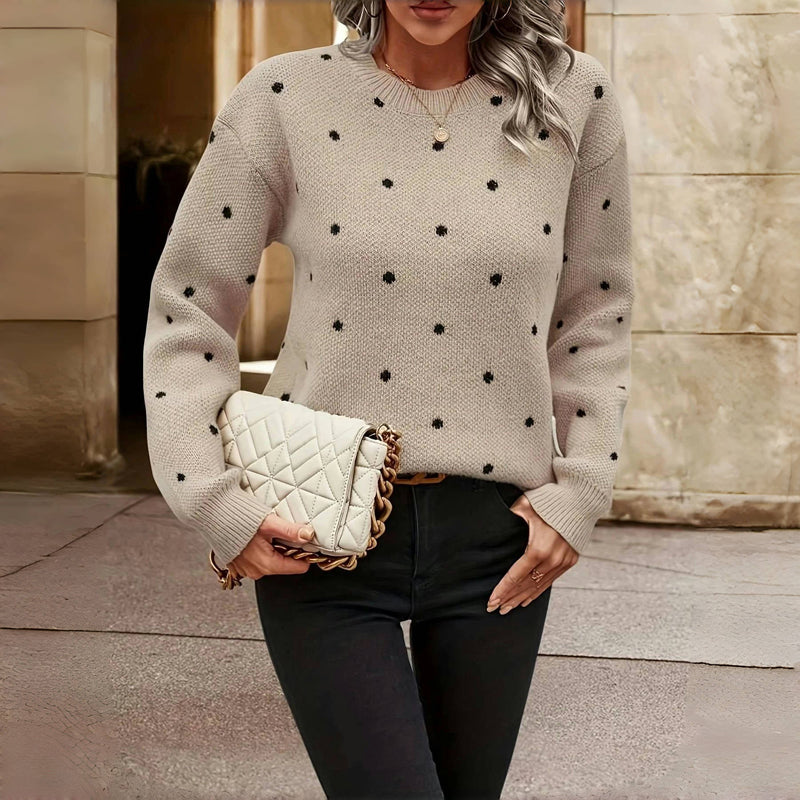Noella | Maglione lavorato a maglia a pois
