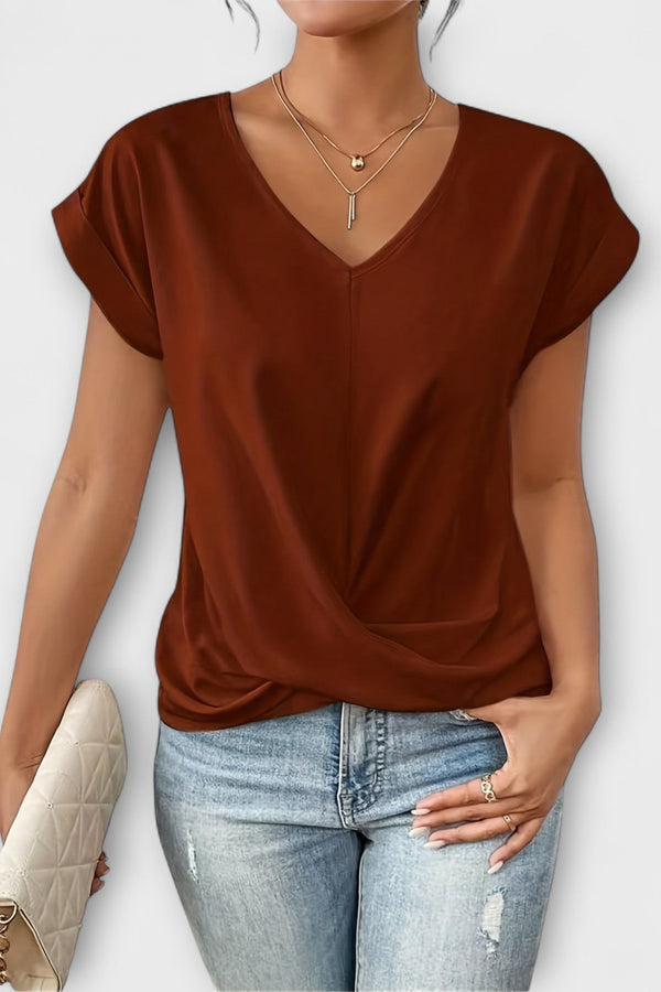 Carlinda | Elegante top con scollo a V