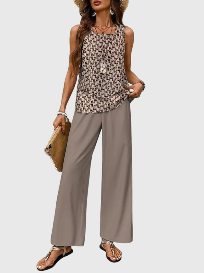 Brenda™ | Elegante completo estivo da 2 pezzi