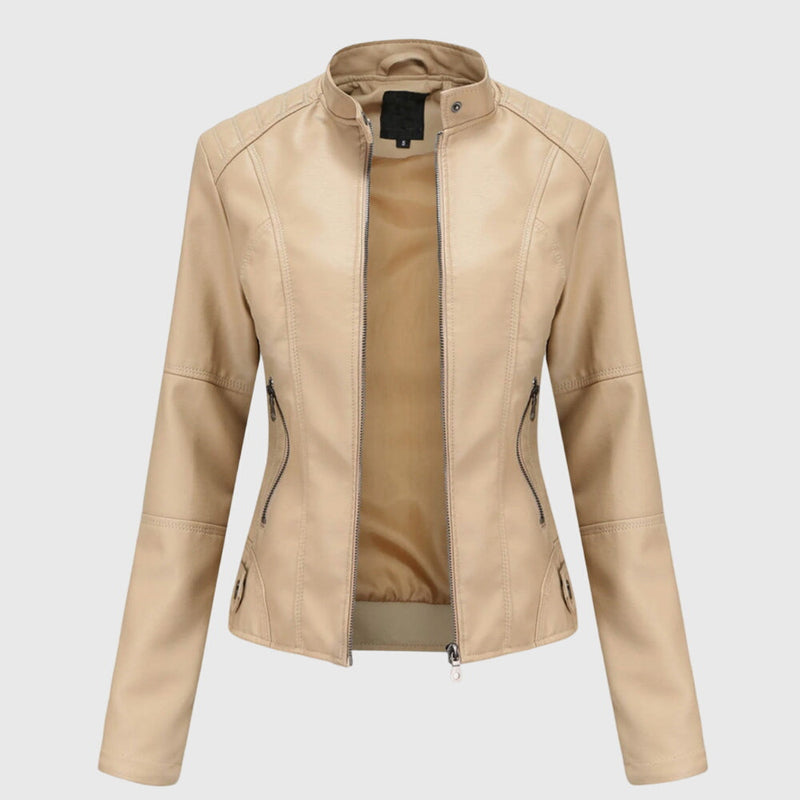 Giorgina™ - Elegante giacca in pelle da donna