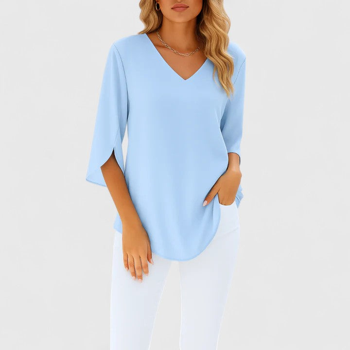 Violetta™ | Blusa sofisticata con scollo a V