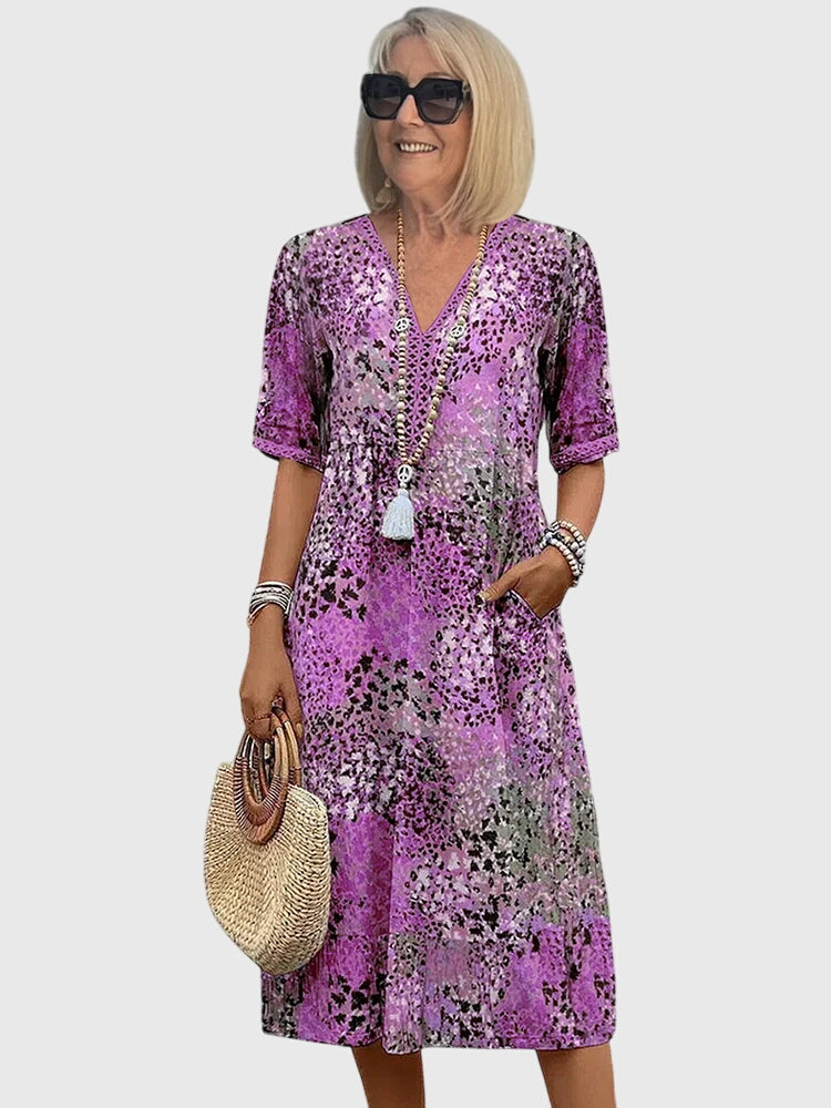 Bella | Elegante abito midi floreale