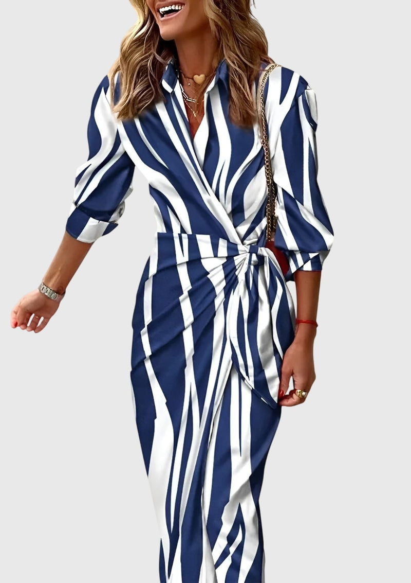 Everly™ | Elegante abito avvolgente con stampa