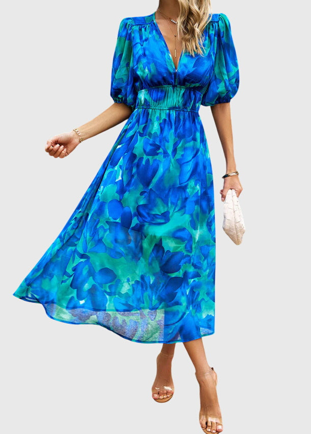 Merlin™ | Abito midi floreale lusinghiero