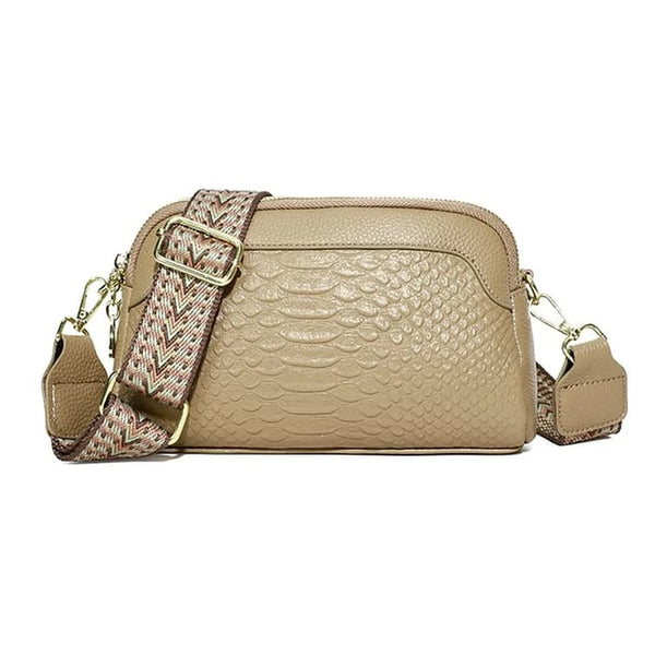 Olivia™ Elegant Allure | Mini borsa a tracolla con motivo coccodrillo