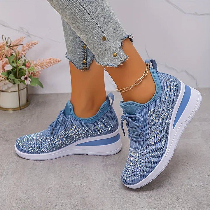 Romee | Sneakers ortopediche con strass scintillanti