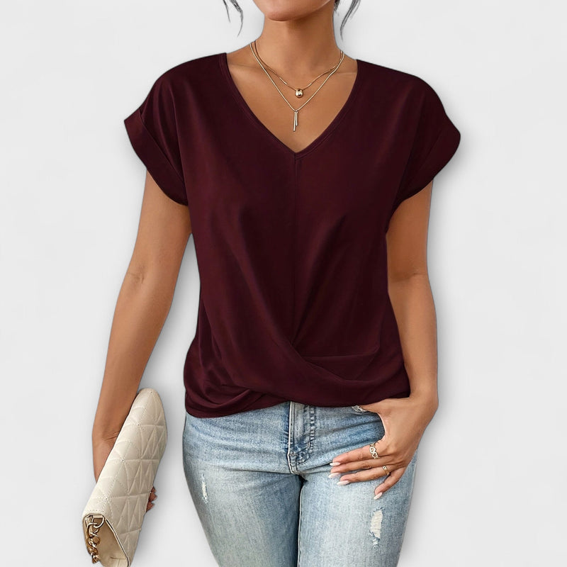 Carlinda | Elegante top con scollo a V