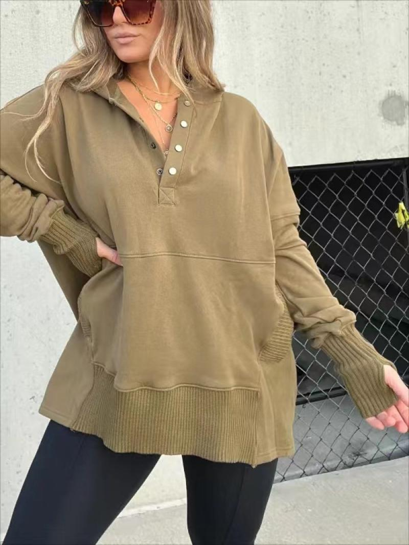 MAGGIE - FELPA CON CAPPUCCIO FLOWY FIRST CLASS 