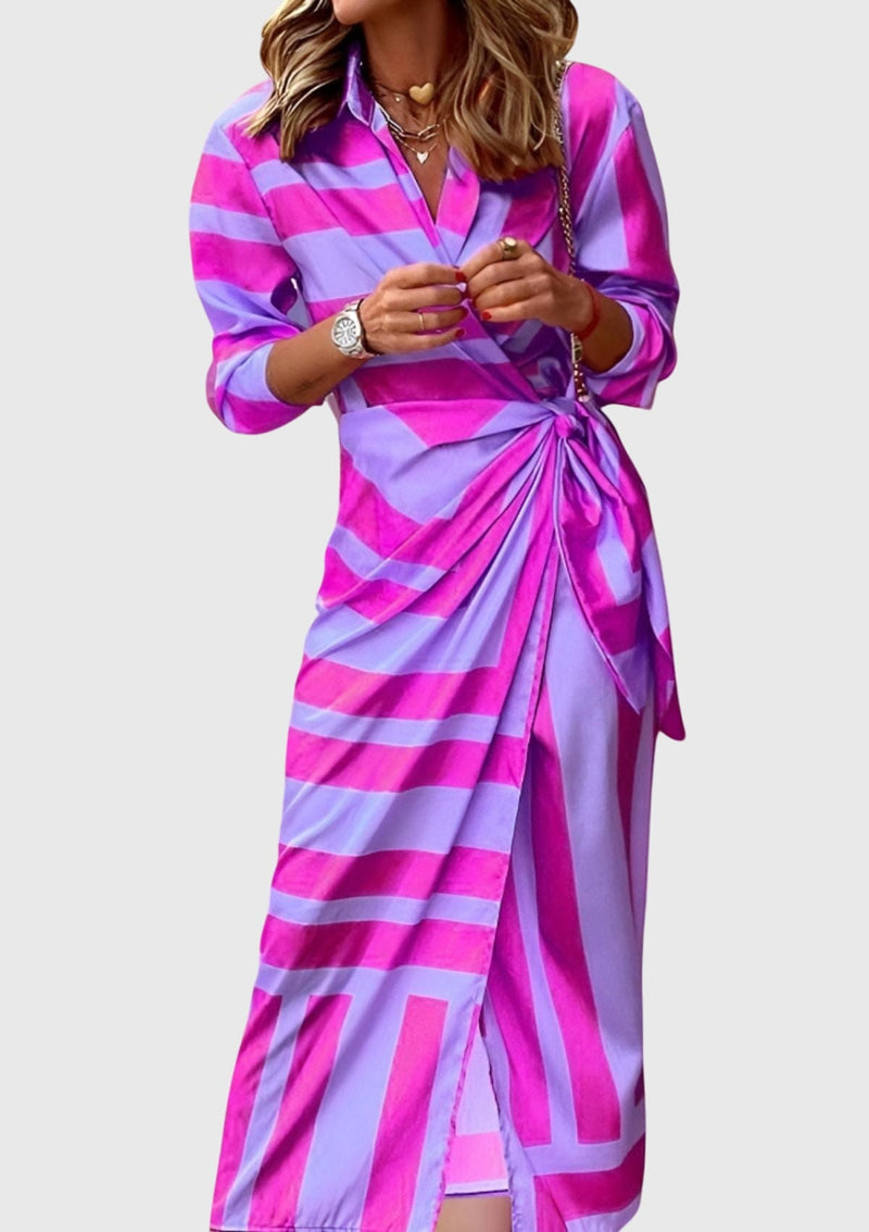 Everly™ | Elegante abito avvolgente con stampa