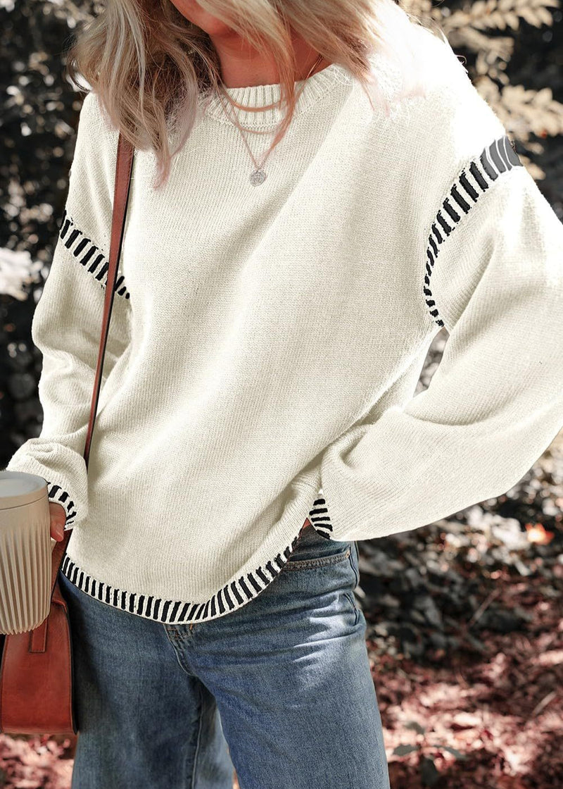 Marisa - Maglione a contrasto chic