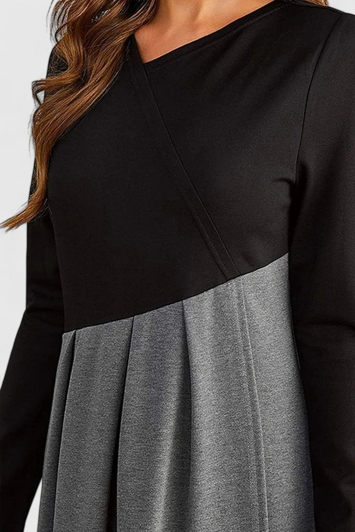 Janet | Elegante abito lungo a maniche lunghe