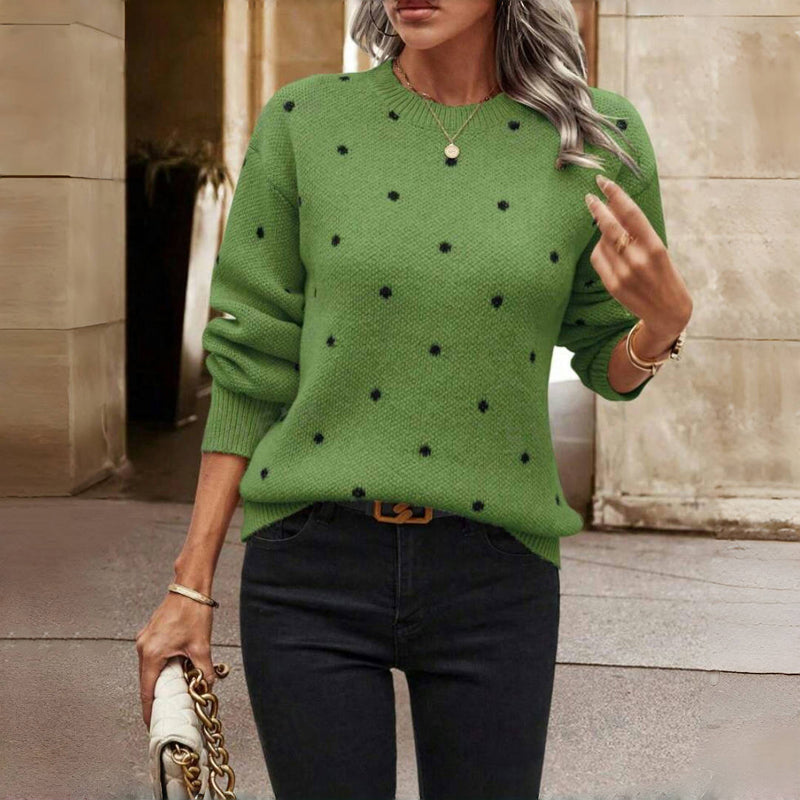 Noella | Maglione lavorato a maglia a pois
