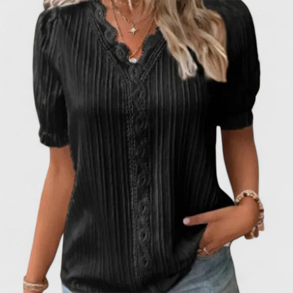 Avienne | Elegante camicetta con scollo a V
