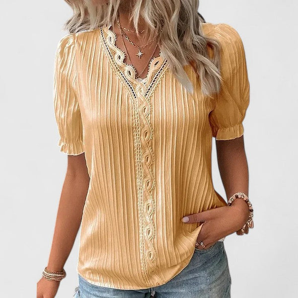 Avienne | Elegante camicetta con scollo a V