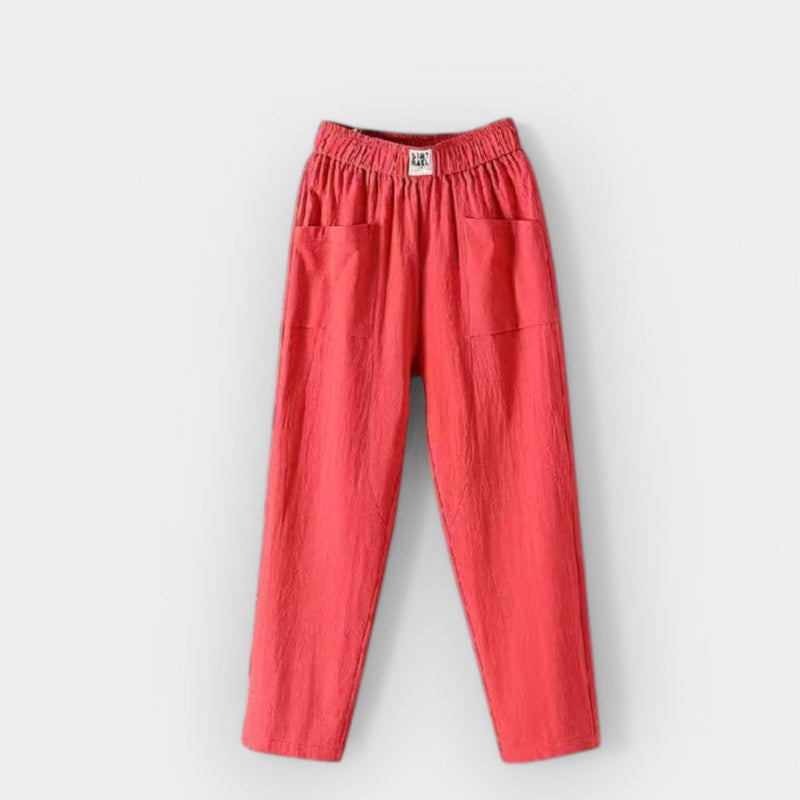 Pantalones de lino cómodos