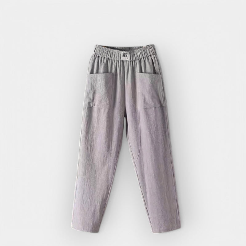 Pantalones de lino cómodos