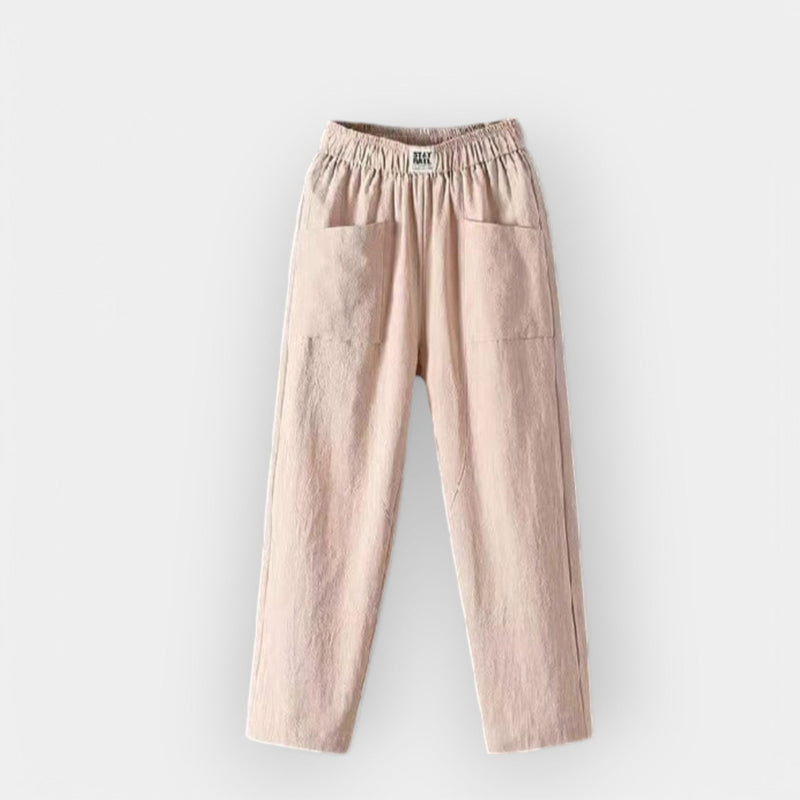 Pantalones de lino cómodos