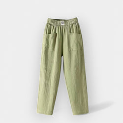 Pantalones de lino cómodos